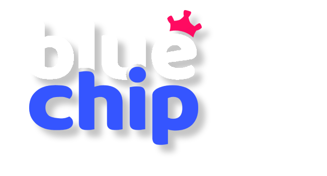 Logos of Bluechip casino and Aviator game